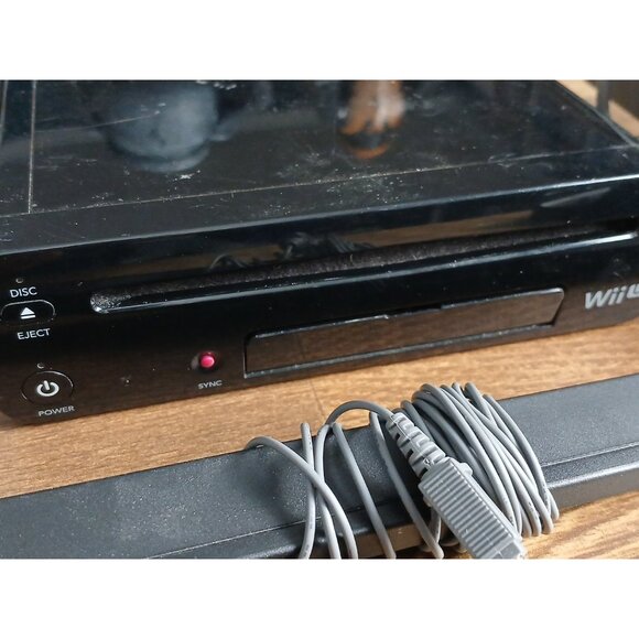 Nintendo Wii U - 32GB Black Console W/ Hookups - Tested & Working - Picture 10 of 11